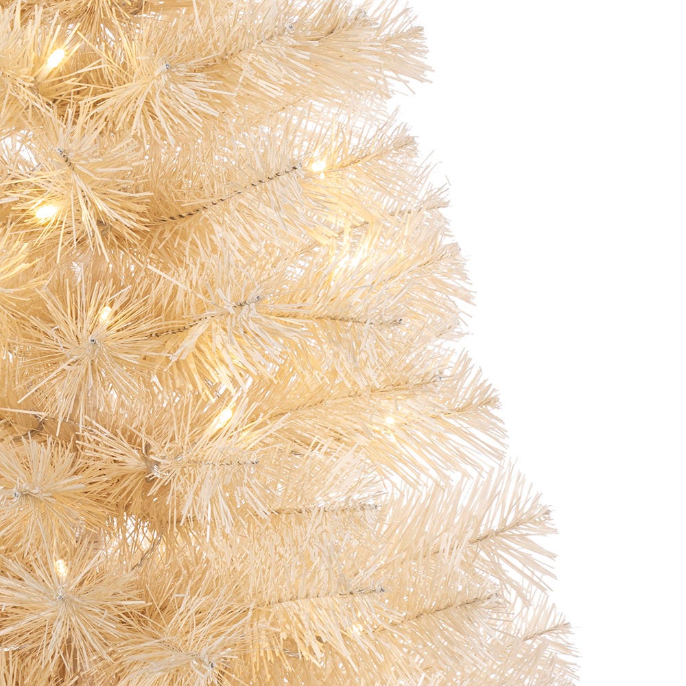 Kurt Adler 3-Foot Pre-lit LED Twinkle Cream Colored Tree